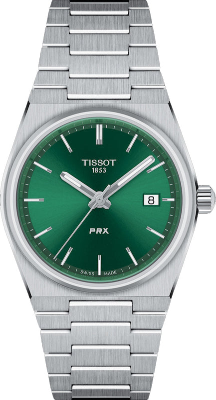 Tissot PRX Green Dial Silver Steel Strap Watch for Women - T137.210.11.081.00 Authentic Buy Shop Now