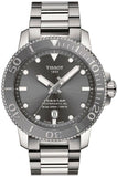 Tissot Seastar 1000 Powermatic 80 Grey Dial Silver Steel Strap Watch for Men - T120.407.11.081.01 Authentic Buy Shop Now