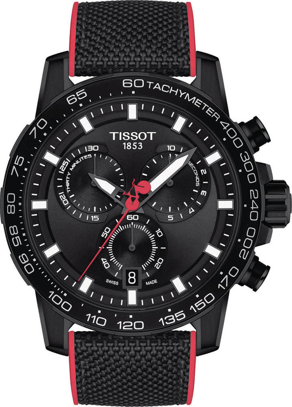Tissot Supersport Chrono Giro D'Italia Black Dial Black Nylon Strap Watch for Men - T125.617.37.051.00 Authentic Buy Shop Now