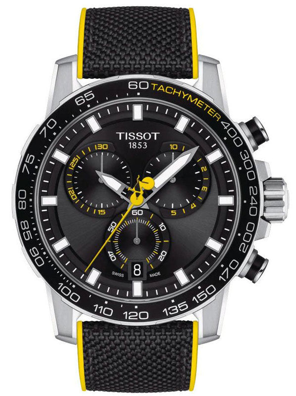 Tissot T Sport Supersport Chrono Tour De France Black Dial Black Nylon Strap Watch for Men - T125.617.17.051.00 Authentic Buy Shop Now