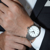 Tissot Carson Powermatic 80 Silver Dial Silver Steel Strap Watch For Men - T085.407.11.011.00 Authentic Buy Shop Now