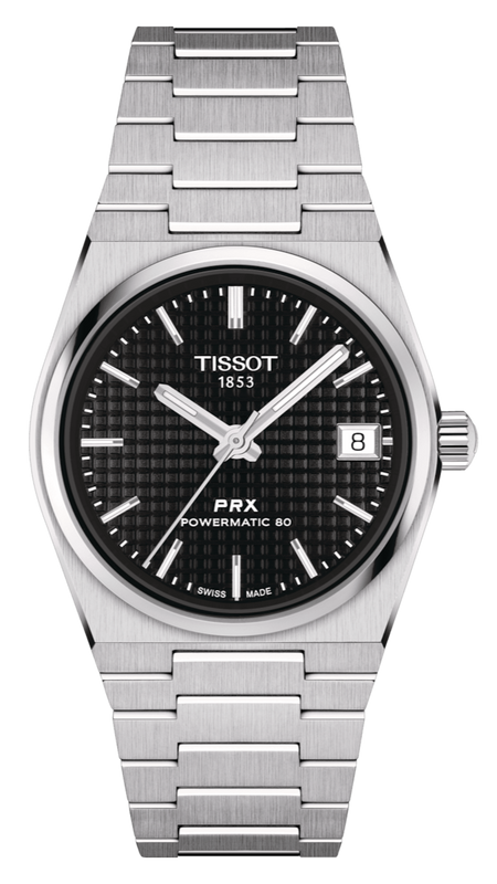 Tissot PRX Powermatic 80 Black Dial Silver Steel Strap Watch for Men - T137.207.11.051.00 Authentic Buy Shop Now