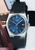 Tissot PRX Blue Dial Black Rubber Strap Watch For Men - T137.410.17.041.00 Authentic Buy Shop Now