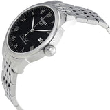 Tissot Le Locle Powermatic 80 Black Dial Silver Steel Strap Watch For Men - T006.407.11.053.00 Authentic Buy Shop Now
