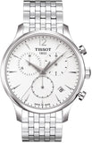 Tissot T Classic Tradition Chronograph White Dial Silver Steel Strap Watch For Men - T063.617.11.037.00 Authentic Buy Shop Now