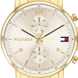 Tommy Hilfiger Daniel White Dial Gold Steel Strap Watch for Men - 1710415 Authentic Buy Shop Now