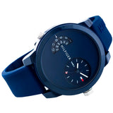 Tommy Hilfiger Denim Blue Dial Blue Rubber Strap Watch for Men - 1791556 Authentic Buy Shop Now