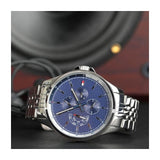Tommy Hilfiger Shawn Multifunction Quartz Blue Dial Silver Steel Strap Watch for Men - 1791612 Authentic Buy Shop Now