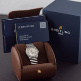 Breitling Chronomat 32 Diamonds White Dial Silver Steel Strap Watch for Women - A77310591A1A1 Authentic Buy Shop Now
