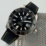 Tag Heuer Aquaracer Calibre 5 Automatic Black Dial Black Nylon Strap Watch for Men - WAY211A.FC6362 Authentic Buy Shop Now