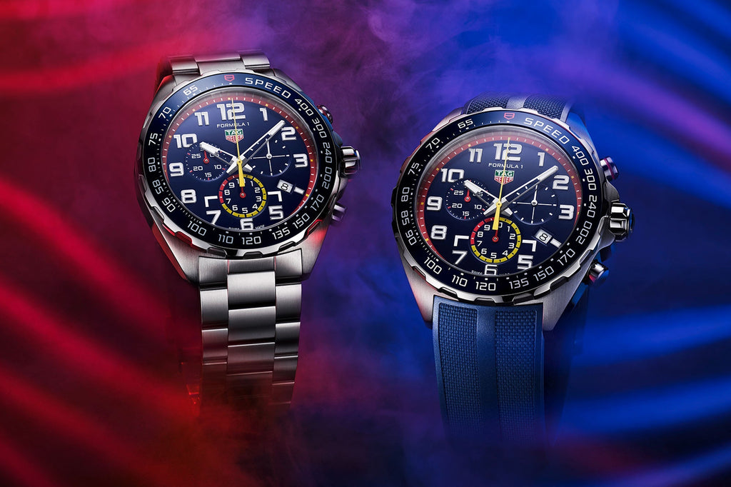 Tag Heuer Formula 1 Red Bull Racing Chronograph Blue Dial Blue Rubber Strap Watch for Men - CAZ101AL.FT8052 Authentic Buy Shop Now