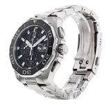 Tag Heuer Aquaracer Calibre 16 Day-Date Black Dial Silver Steel Strap Watch for Men - CAY211A.BA0927 Authentic Buy Shop Now