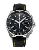 Tag Heuer Aquaracer Automatic Chronograph Black Dial Black Nylon Strap Watch for Men - CAY211A.FC6361 Authentic Buy Shop Now