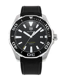 Tag Heuer Aquaracer Quartz Black Dial Black Rubber Strap Watch for Men - WAY101A.FT6141 Authentic Buy Shop Now