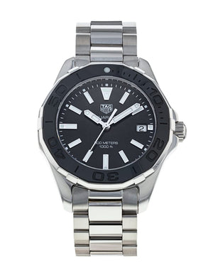 Tag Heuer Aquaracer Quartz Black Dial Silver Steel Strap Watch for Women - WAY131K.BA0748 Authentic Buy Shop Now