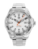 Tag Heuer Aquaracer Calibre 5 Automatic White Dial Silver Steel Strap Watch for Men - WAY2013.BA0927 Authentic Buy Shop Now