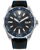 Tag Heuer Aquaracer Calibre 5 Automatic Black Dial Black Nylon Strap Watch for Men - WAY201C.FC6395 Authentic Buy Shop Now