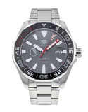 Tag Heuer Aquaracer Calibre 5 Premiere League Edition Black Dial Silver Stainless Steel Watch for Men - WAY201D.BA0927 Authentic Buy Shop Now
