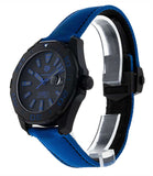 Tag Heuer Aquaracer Calibre 5 Automatic Titanium Black Dial Blue Nylon Strap Watch for Gents - WAY208B.FC6382 Authentic Buy Shop Now