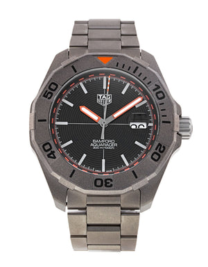 Tag Heuer Aquaracer Calibre 5 Bamford Limited Edition Black Dial Grey Steel Strap Watch for Men - WAY208C.FC6383 Authentic Buy Shop Now