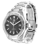Tag Heuer Aquaracer Automatic Anthracite Grey Dial Silver Steel Strap Watch for Men - WAY2113.BA0928 Authentic Buy Shop Now
