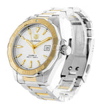 Tag Heuer Aquaracer Calibre 5 Automatic White Dial Two Tone Steel Strap Watch for Men - WAY2151.BD0912 Authentic Buy Shop Now
