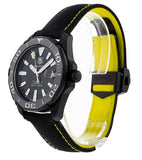 Tag Heuer Aquaracer Calibre 5 Automatic Black Dial Black Nylon Strap Watch for Men - WAY218A.FC6362 Authentic Buy Shop Now
