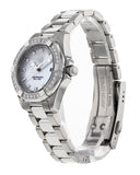 Tag Heuer Aquaracer Diamonds Mother of Pearl White Dial Silver Steel Strap Watch for Women - WBD1415.BA0741 Authentic Buy Shop Now