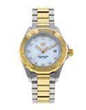 Tag Heuer Aquaracer Diamonds Mother of Pearl Dial Two Tone Steel Strap Watch for Men - WBD1422.BB0321 Authentic Buy Shop Now