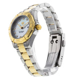 Tag Heuer Aquaracer Diamonds Mother of Pearl Dial Two Tone Steel Strap Watch for Men - WBD1422.BB0321 Authentic Buy Shop Now
