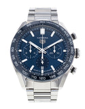 Tag Heuer Carrera Chronograph Blue Dial Silver Steel Strap Watch for Men - CBN2A1A.BA0643 Authentic Buy Shop Now