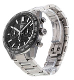 Tag Heuer Carrera Automatic Chronograph Black Dial Silver Steel Strap Watch for Men - CBN2A1B.BA0643 Authentic Buy Shop Now