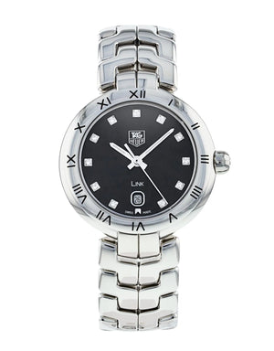 Tag Heuer Link Quartz Diamonds Black Dial Silver Steel Strap Watch for Women - WAT1410.BA0954 Authentic Buy Shop Now
