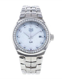 Tag Heuer Link Quartz Diamonds Mother of Pearl Dial Silver Steel Strap Watch for Women - WBC1316.BA0600 Authentic Buy Shop Now