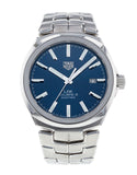 Tag Heuer Link Automatic Blue Dial Silver Steel Strap Watch for Men - WBC2112.BA0603 Authentic Buy Shop Now