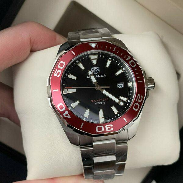 Tag Heuer Aquaracer Black Dial Silver Steel Strap Watch for Men - WAY101B.BA0746 Authentic Buy Shop Now