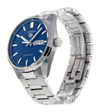 Tag Heuer Carrera Day Date Blue Dial Silver Steel Strap Watch for Women - WBN2012.BA0640 Authentic Buy Shop Now