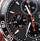 Tag Heuer Formula 1 Mario Kart Chronograph Black Dial Black Leather Strap Watch for Men - CAZ201E.FC6517 Authentic Buy Shop Now