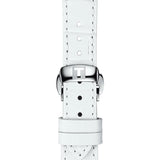 Tissot T-Classic Powermatic 80 Mother of Pearl Silver Dial White Leather Strap Watch For Women - T108.208.26.117.00 Authentic Buy Shop Now