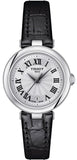 Tissot Bellissima Small Lady Silver Dial Black Leather Strap Watch For Women - T126.010.16.013.00 Authentic Buy Shop Now