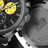 Tissot Chrono XL Tour De France Special Edition Black Dial Black Leather Strap Watch for Men - T116.617.36.051.11 Authentic Buy Shop Now
