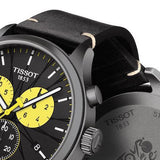 Tissot Chrono XL Tour De France Special Edition Black Dial Black Leather Strap Watch for Men - T116.617.36.051.11 Authentic Buy Shop Now