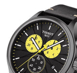 Tissot Chrono XL Tour De France Special Edition Black Dial Black Leather Strap Watch for Men - T116.617.36.051.11 Authentic Buy Shop Now