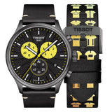 Tissot Chrono XL Tour De France Special Edition Black Dial Black Leather Strap Watch for Men - T116.617.36.051.11 Authentic Buy Shop Now