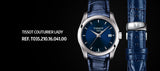 Tissot Couturier Lady Blue Dial Blue Leather Strap Watch for Women - T035.210.16.041.00 Authentic Buy Shop Now