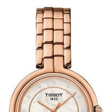 Tissot T Lady Flamingo Mother of Pearl Dial Rose Gold Steel Strap Watch For Women - T094.210.33.116.02 Authentic Buy Shop Now