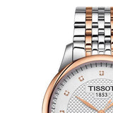 Tissot Le Locle Powermatic 80 Diamonds Silver Dial Two Tone Steel Strap Watch For Men - T006.407.22.036.01 Authentic Buy Shop Now