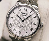 Tissot T Classic Le Locle Automatic White Dial Silver Steel Strap Watch For Men - T41.1.483.33 Authentic Buy Shop Now
