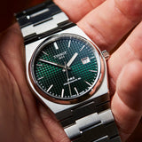 Tissot PRX Powermatic 80 Green Dial Silver Steel Strap Watch For Men - T137.407.11.091.00 Authentic Buy Shop Now