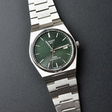 Tissot PRX Powermatic 80 Green Dial Silver Steel Strap Watch For Men - T137.407.11.091.00 Authentic Buy Shop Now
